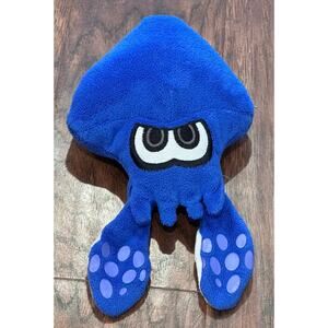 Vintage Blue Squid Plush Stuffed Animal Figure Toy Splatoon World of Nintendo 9"